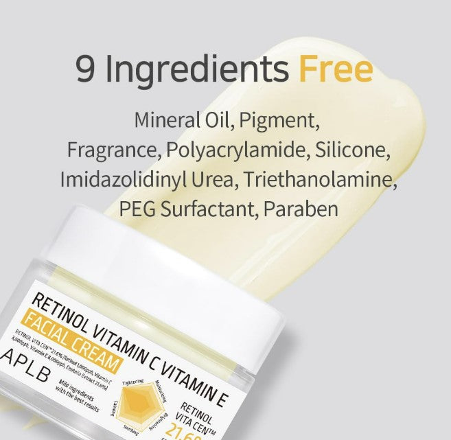 Retinol Vitamin C Vitamin E Facial Cream 1.86 fl. oz.