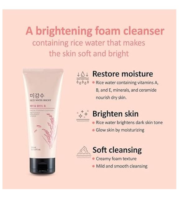 Rice Water Bright Foaming Facial Cleanser 150ml / 5 fl. oz.