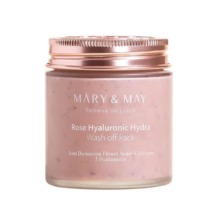 Vegan Rose Hyaluronic Hydra Wash Off Mask 125g