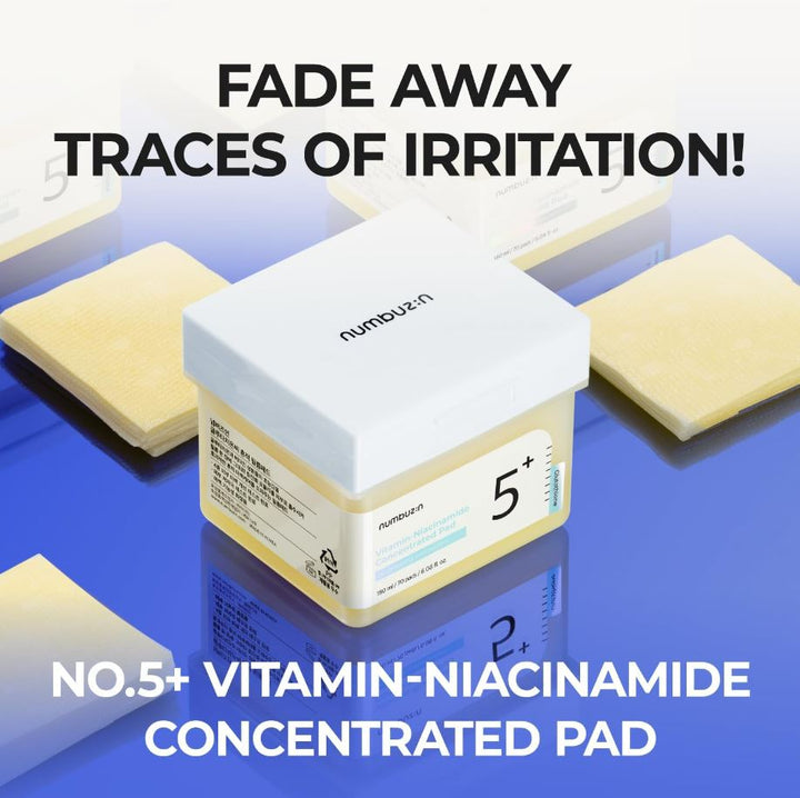 No.5+ Niacinamide Concentrated Toner 70 Pads